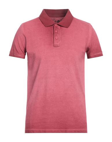 Kaos Man Polo Shirt Burgundy Size M Cotton In Red