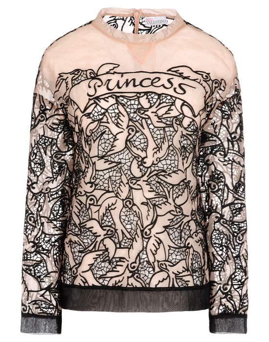 REDValentino Little Birds Embroidered Top - Top for Women ...