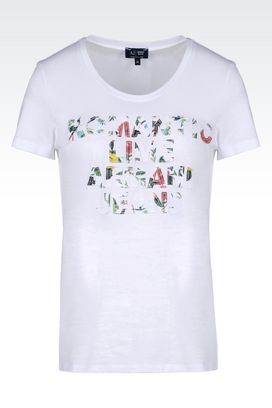Armani Jeans Women t Shirts And Sweatshirts at Armani Jeans Online Store