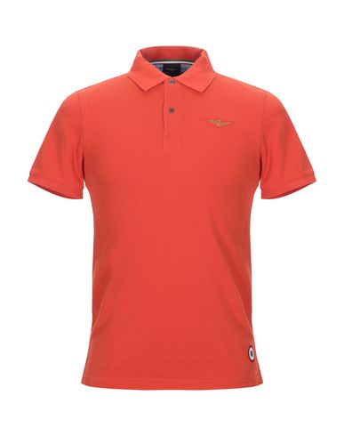Man Polo shirt Orange Size S Cotton