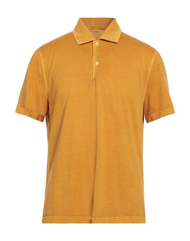 Aspesi Man Polo Shirt Ocher Size Xl Cotton In Yellow