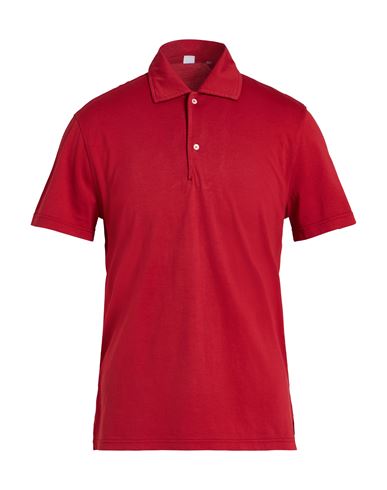 Aspesi Man Polo Shirt Red Size M Cotton