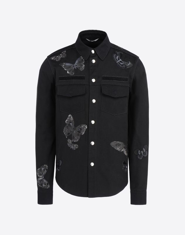 Outerwear Shirt Butterfly Embroidery For Man Valentino Online