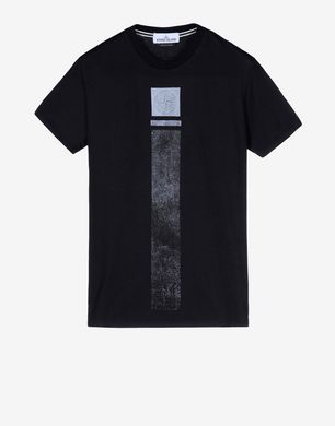 stone island black reflective t shirt