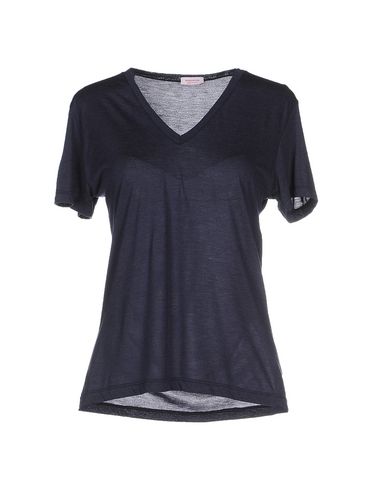 Woman T-shirt Slate blue Size M Modal, Polyacrylic