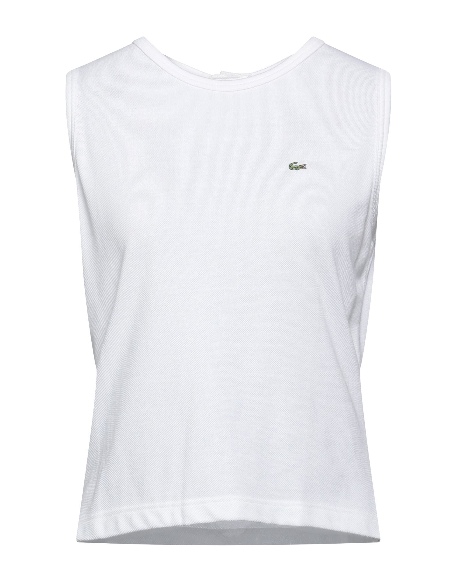 Lacoste Tank Tops In White