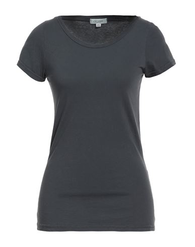Crossley Woman T-shirt Charcoal Size Xl Cotton In Gray