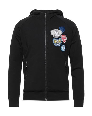 Man Sweatshirt Black Size L Cotton