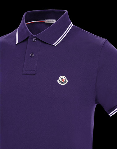 purple moncler polo