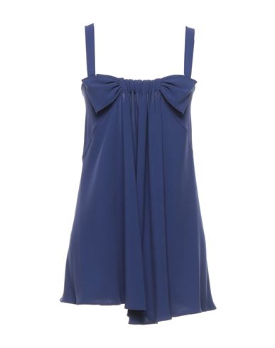 Woman Top Blue Size 2 Triacetate, Polyester