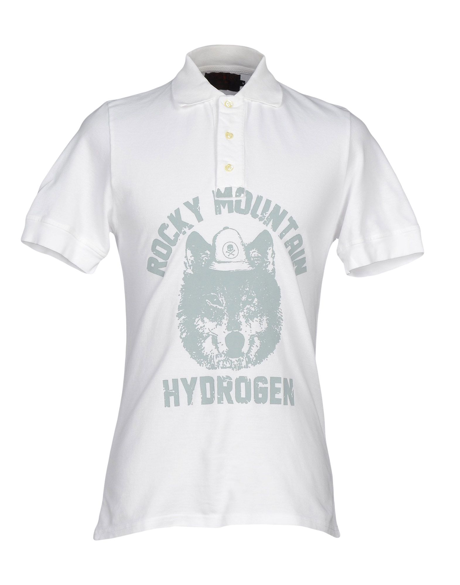 《送料無料》HYDROGEN メンズ ポロシャツ ホワイト XS コットン 100%