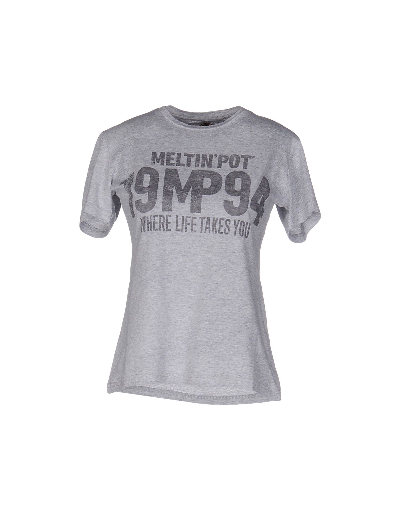 《送料無料》MELTIN POT レディース T シャツ ライトグレー XS 100% コットン