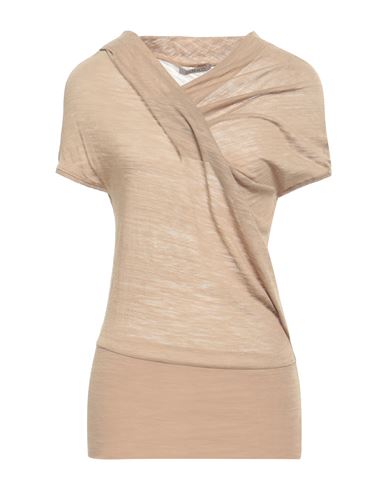 Shop Pinko Woman Sweater Sand Size S Cotton, Modal, Polyamide In Beige