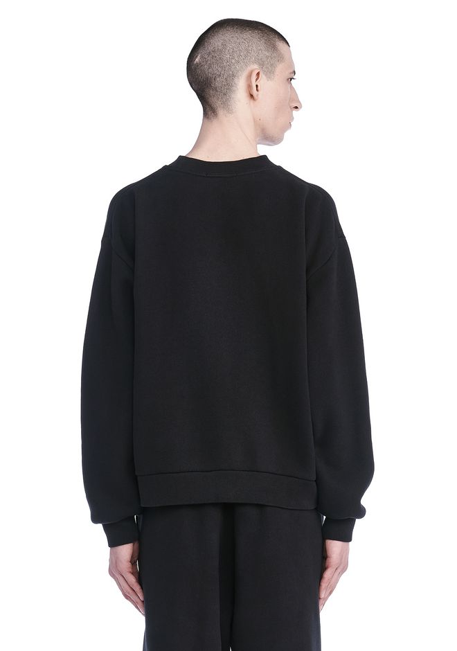 ALEXANDER WANG Classic Black Embroidered Sweatshirt | ModeSens