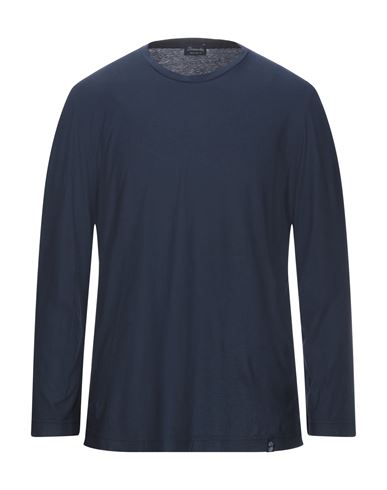 Man T-shirt Midnight blue Size XS Cotton, Cashmere