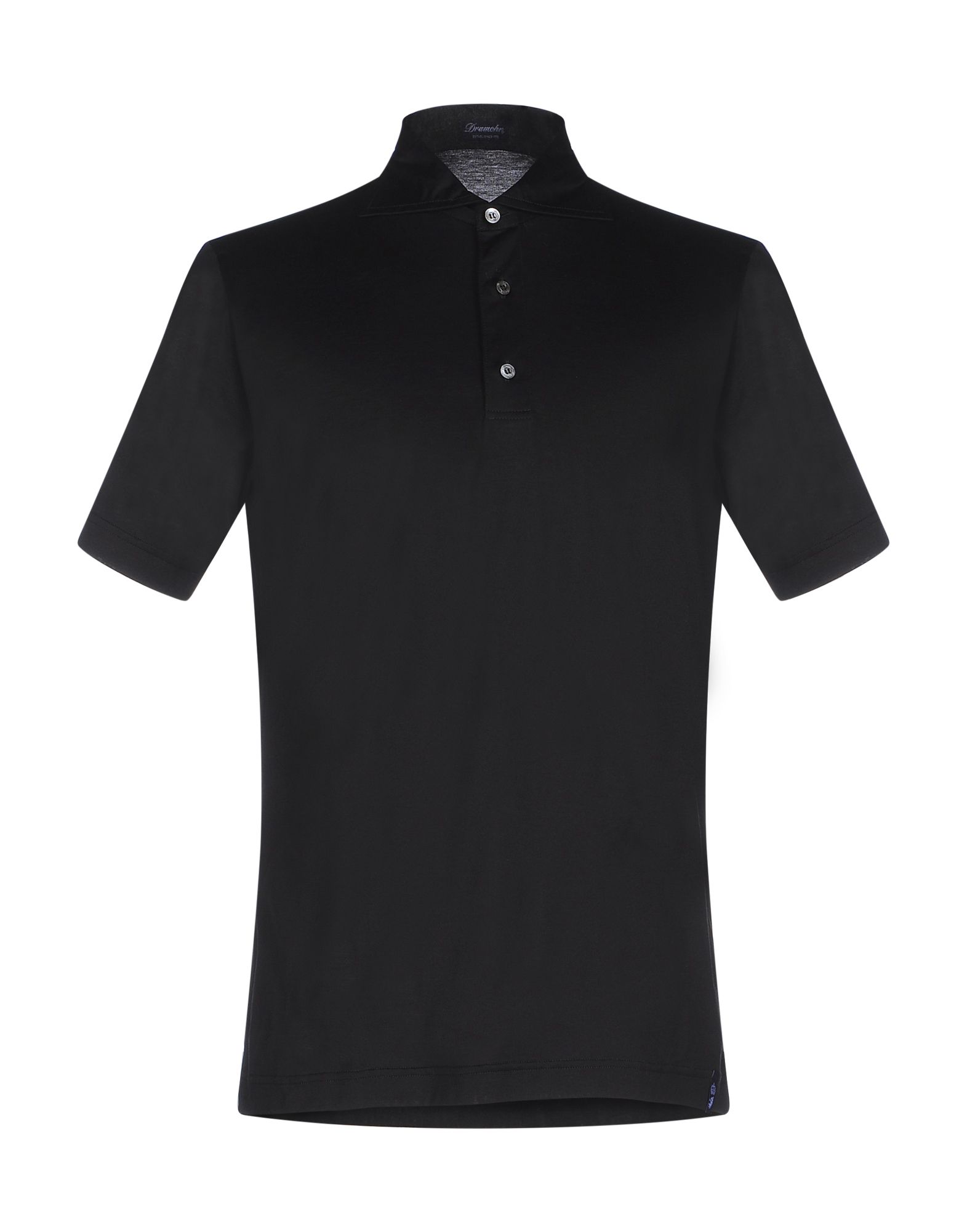 《送料無料》DRUMOHR メンズ ポロシャツ ブラック XS コットン 100%