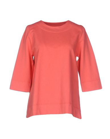 Rossopuro Woman Sweatshirt Coral Size M Cotton, Elastane In Red