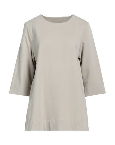 Rossopuro Woman Sweatshirt Beige Size L Cotton, Elastane In Beige