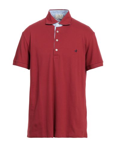 Man Polo shirt Coral Size 38 Cotton