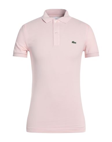 Lacoste Man Polo Shirt Light Pink Size 3 Cotton