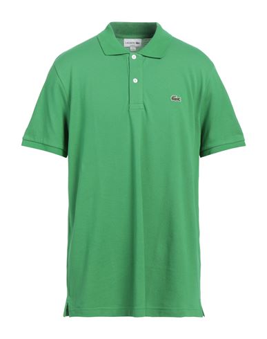 Lacoste Man Polo Shirt Emerald Green Size 3 Cotton, Elastane