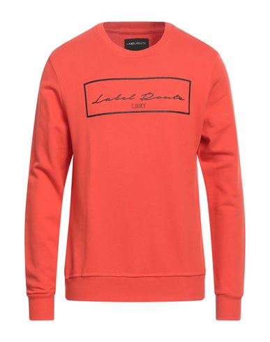 Man Sweatshirt Orange Size S Cotton