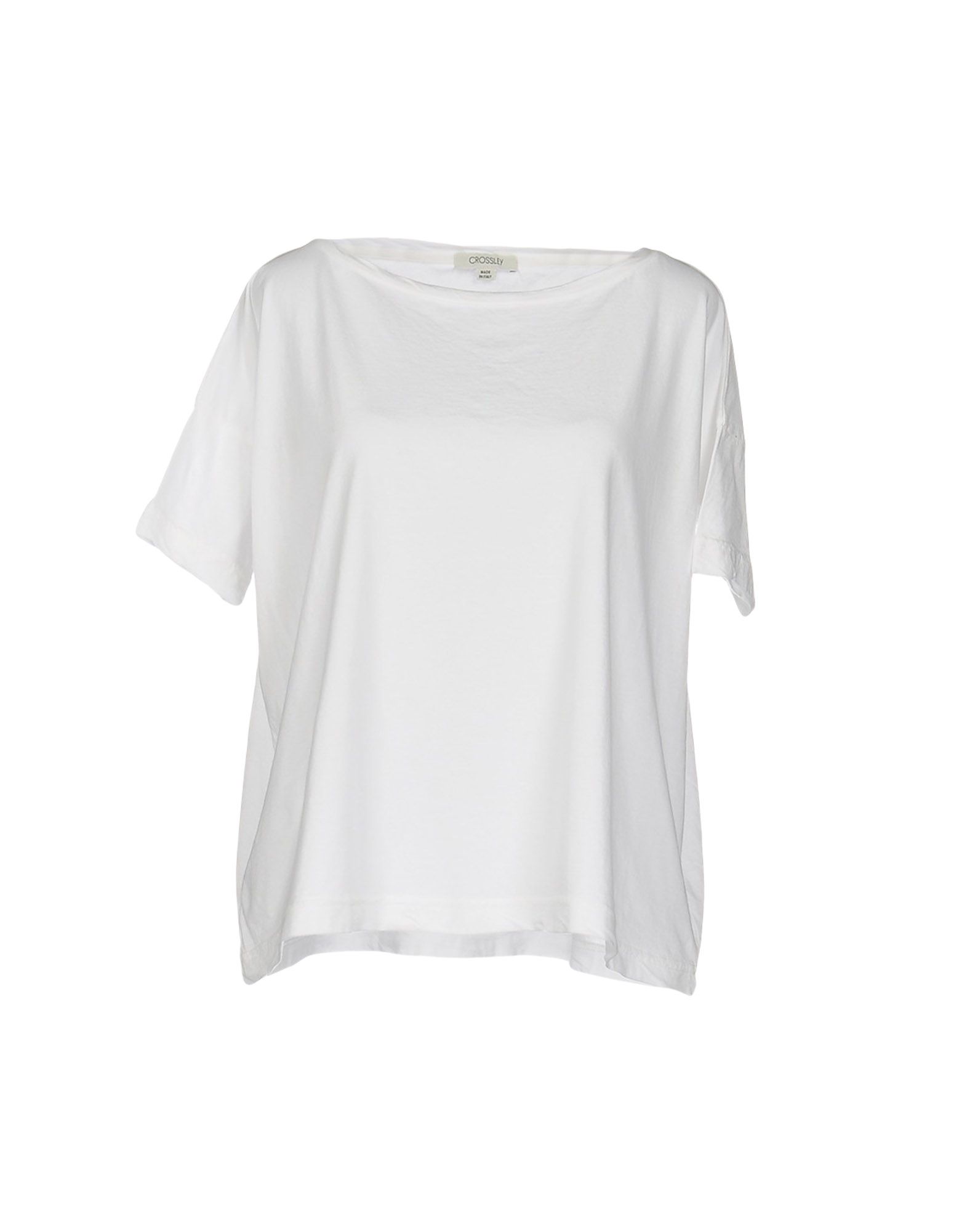 CROSSLEY CROSSLEY WOMAN T-SHIRT WHITE SIZE S COTTON