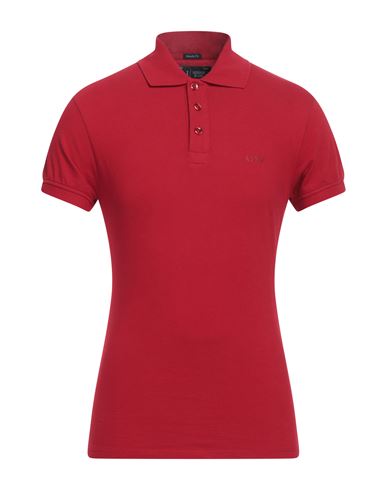 Armani Jeans Man Polo Shirt Red Size 3xl Cotton