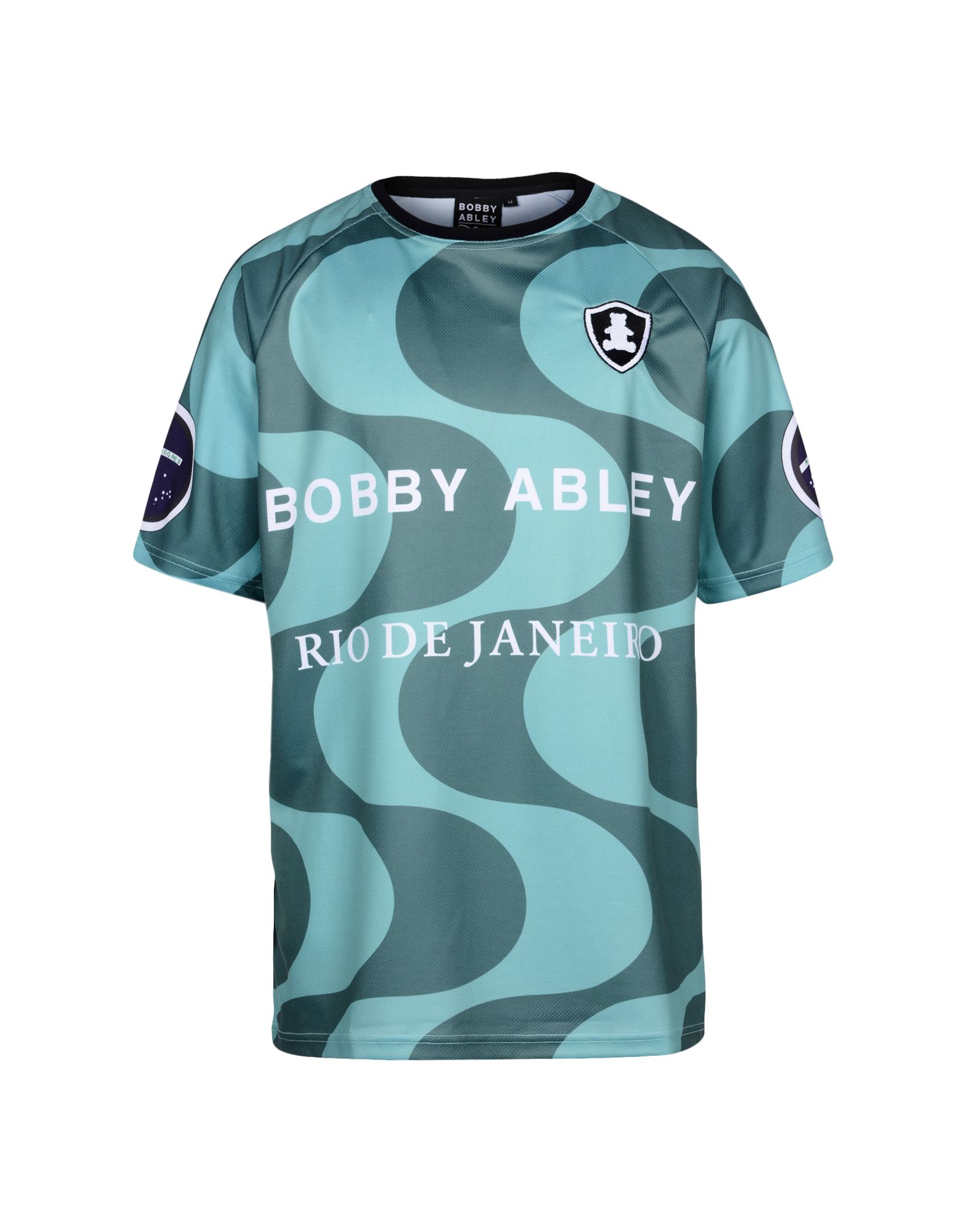 《送料無料》BOBBY ABLEY メンズ T シャツ グリーン L ポリエステル 100%