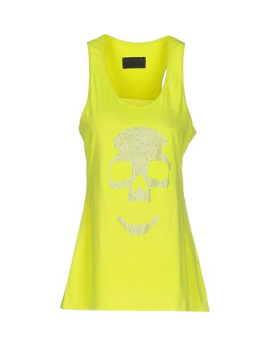 Woman Tank top Lime green Size XS Cotton