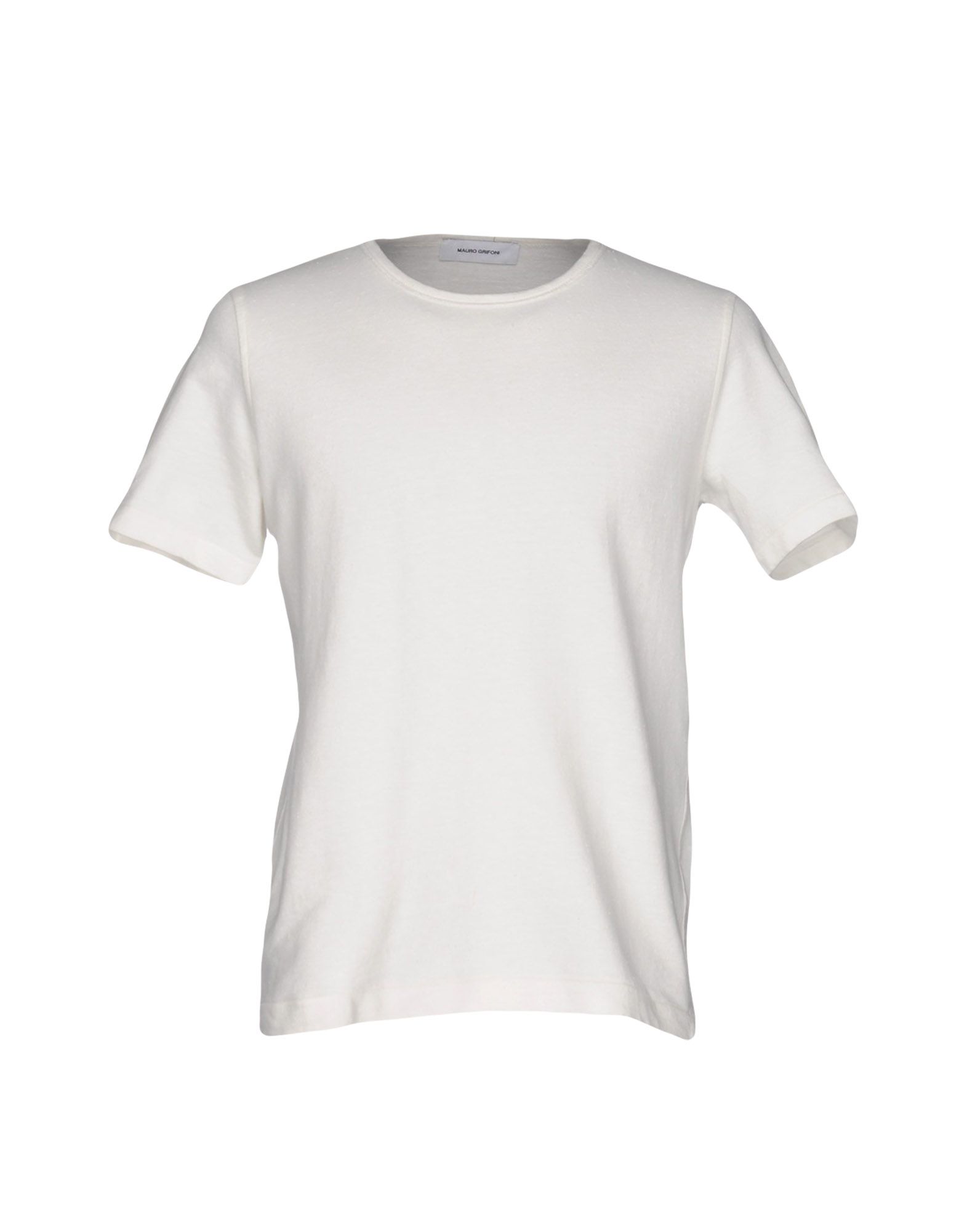 《送料無料》MAURO GRIFONI メンズ スウェットシャツ ホワイト L コットン 100%