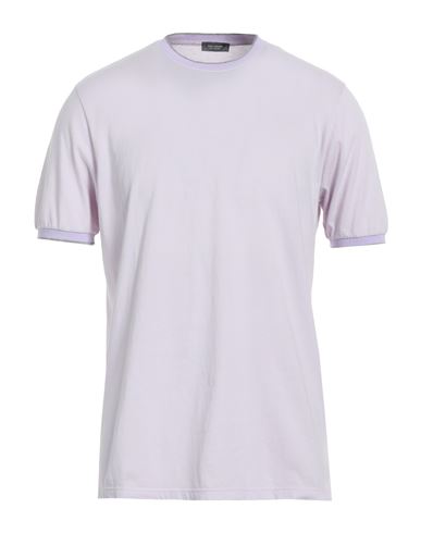 Rossopuro Man T-shirt Lilac Size 5 Cotton In Purple