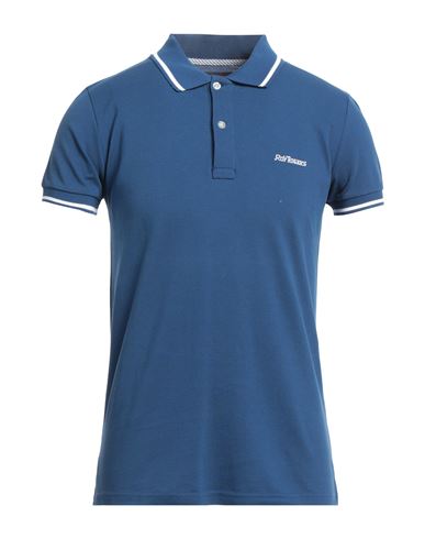 Roy Rogers Roÿ Roger's Man Polo Shirt Blue Size M Cotton