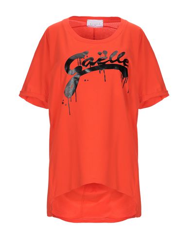 Woman T-shirt Orange Size 1 Cotton