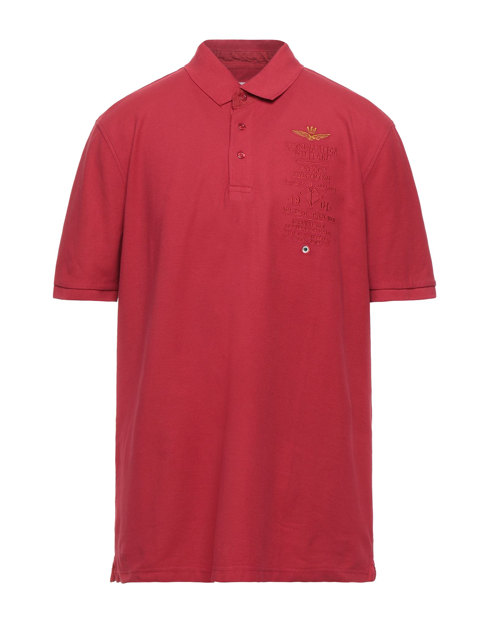 Aeronautica Militare Polo Shirts In Red