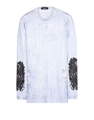 Stone Island Shadow Project graphic-print Long-Sleeve T-Shirt - Purple