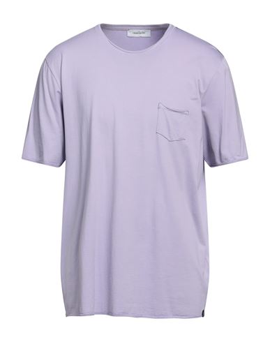 Gran Sasso Man T-shirt Light Purple Size 44 Cotton, Elastane