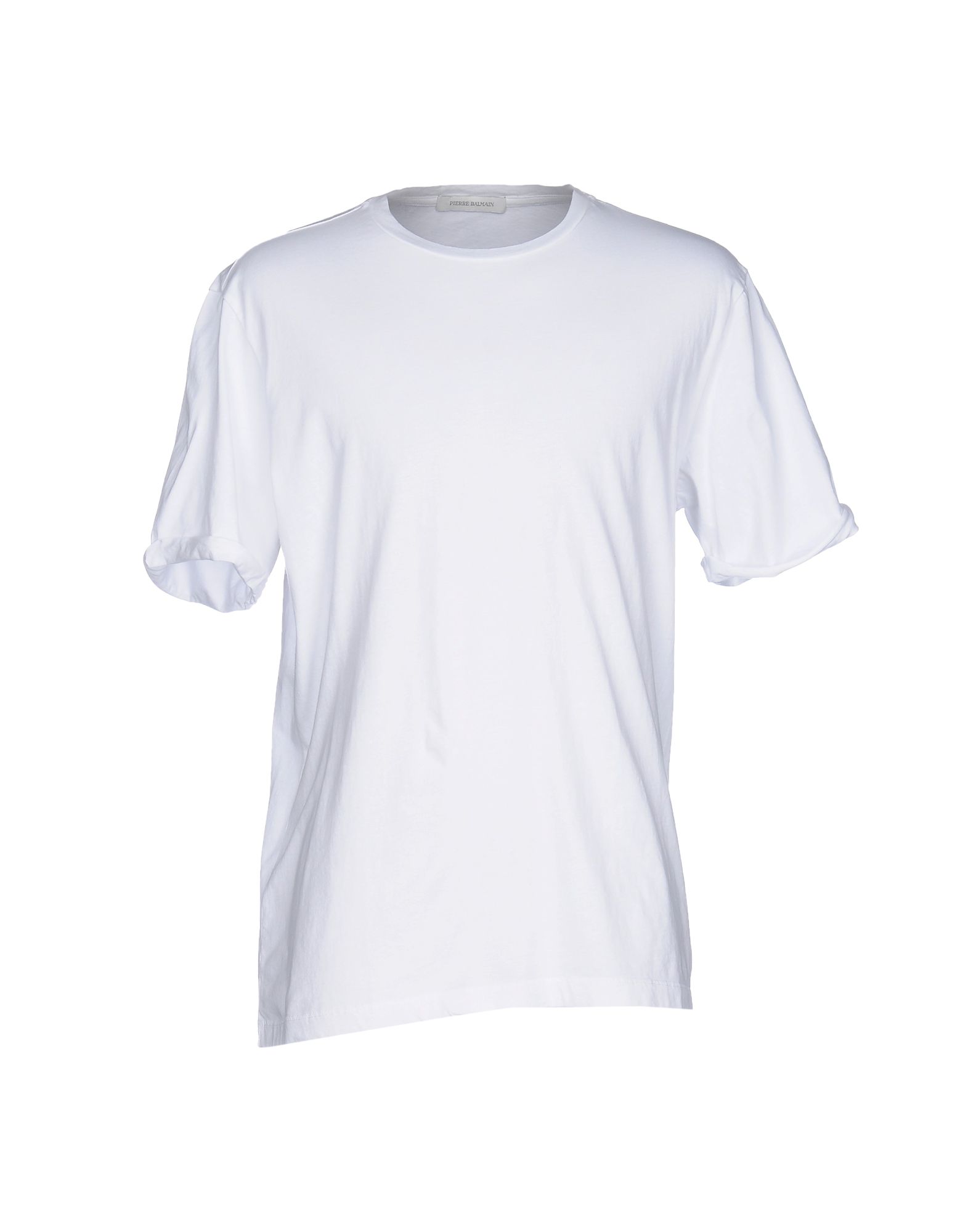 《送料無料》PIERRE BALMAIN メンズ T シャツ ホワイト 52 コットン 100%