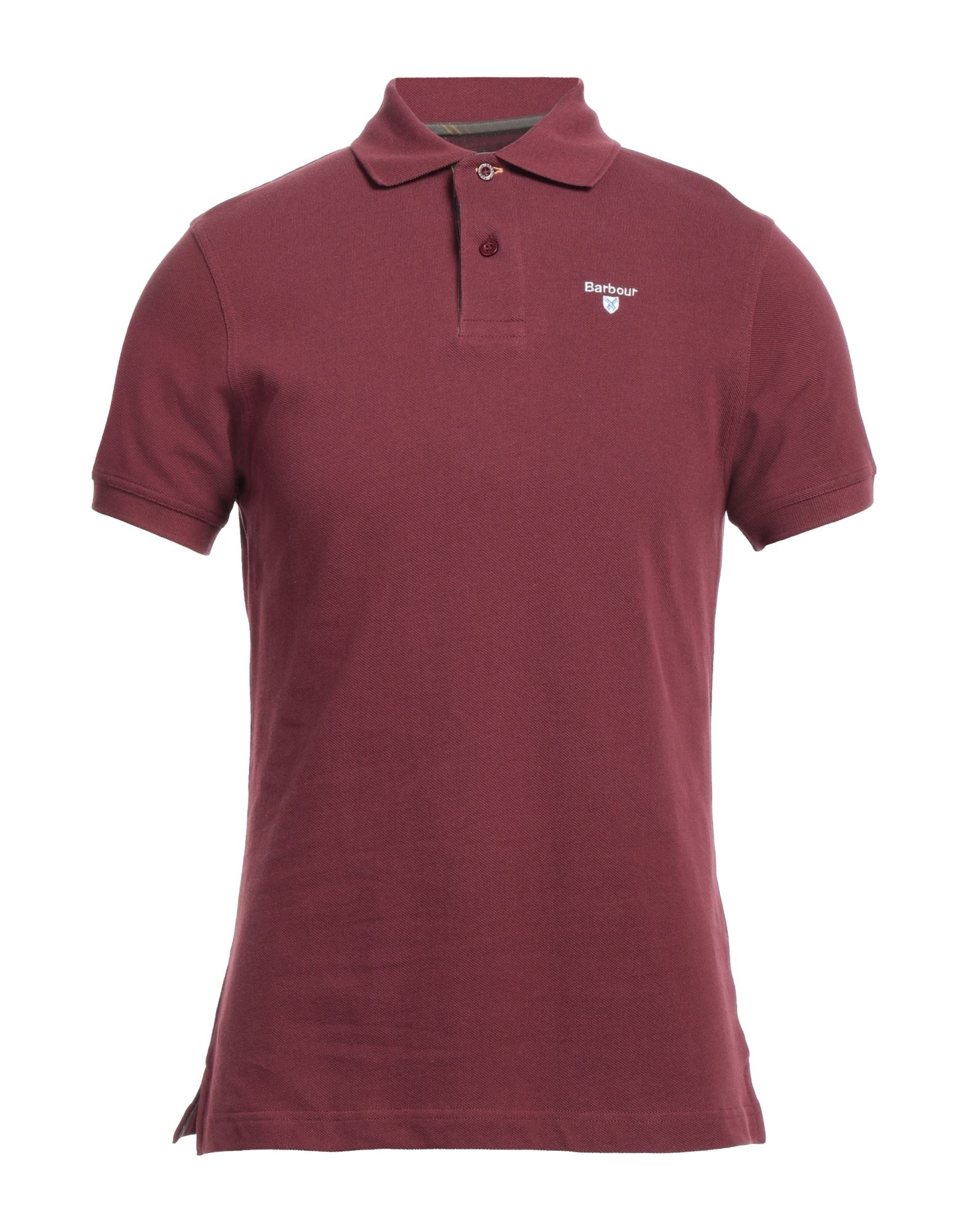 Barbour Polo Shirts In Maroon