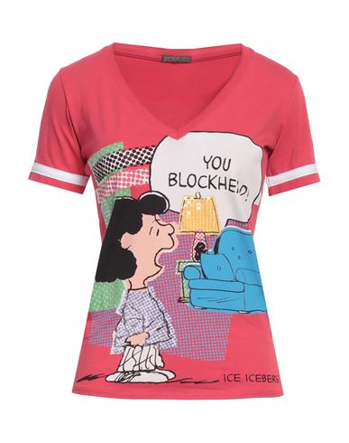 Ice Iceberg Woman T-shirt Fuchsia Size 10 Cotton, Elastane In Pink