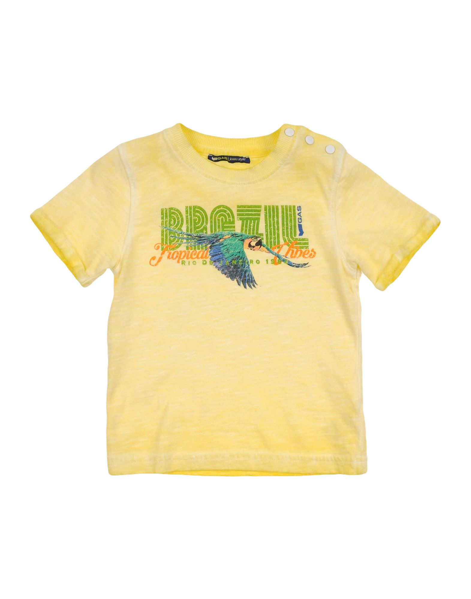 Gas Kids' T-shirts In Yellow
