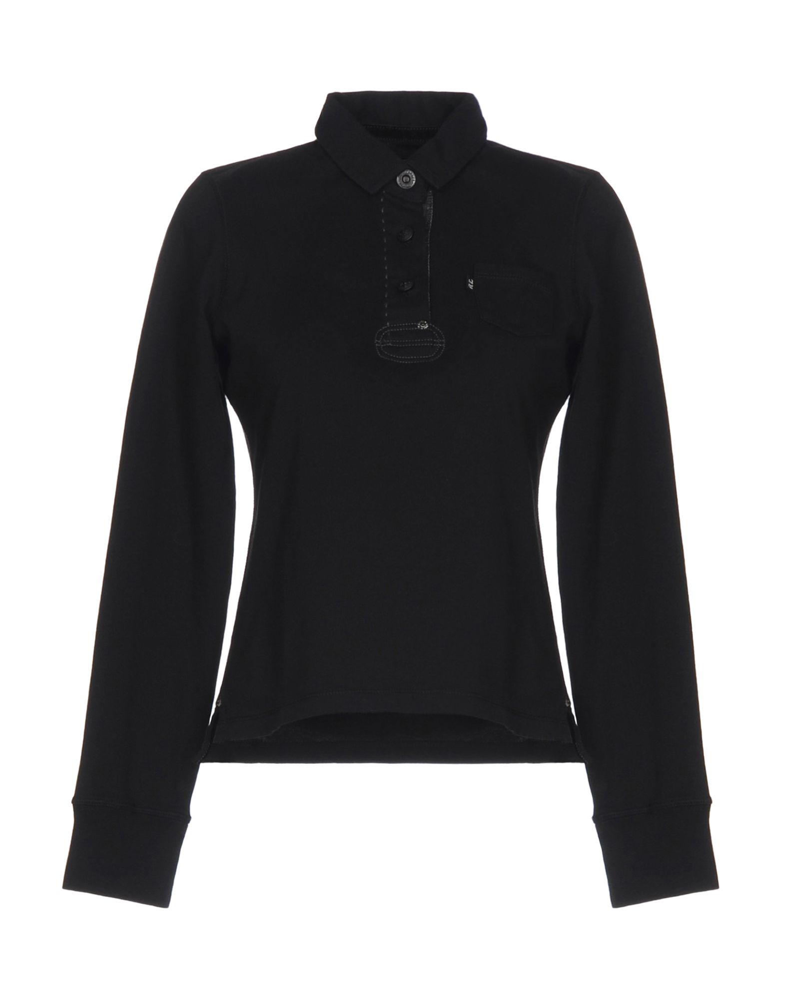 《送料無料》POLO JEANS COMPANY レディース ポロシャツ ブラック M コットン 100%