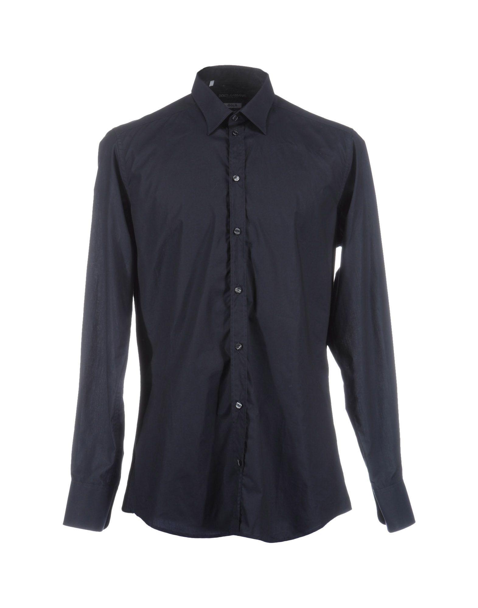 Dolce & Gabbana Long Sleeve Shirts In Dark Blue