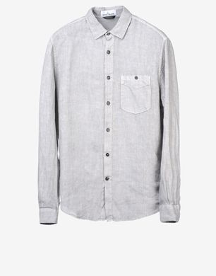 Camisa De Manga Larga Stone Island Hombre Tienda Oficial Online