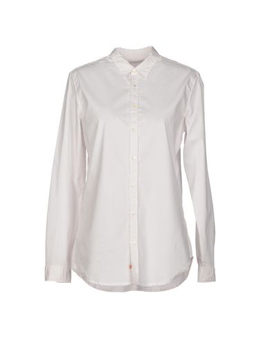 Gold Case Woman Shirt Ivory Size 6 Cotton, Polyester, Elastane