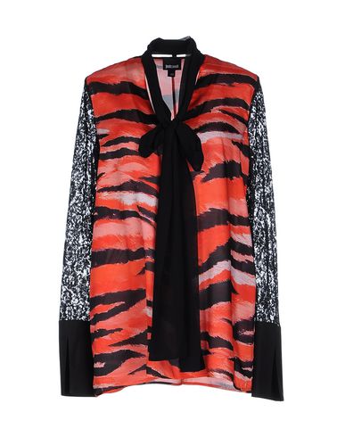Just Cavalli Woman Top Red Size 10 Polyester, Polyamide, Cotton