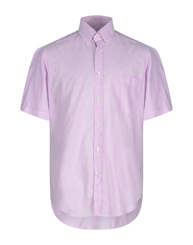 Caliban Man Shirt Pink Size 38 Cotton, Linen