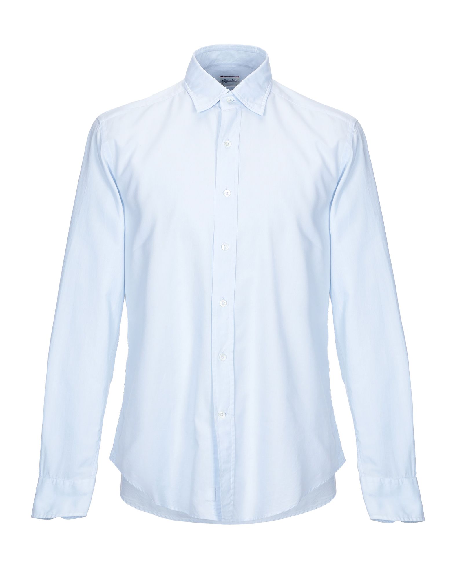 Glanshirt Solid Color Shirt In Sky Blue