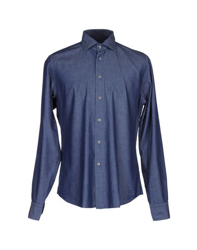 Man Denim shirt Blue Size 15 Cotton