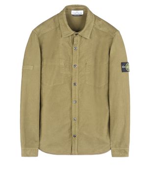 Stone island outlet khaki shirt